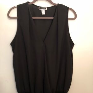 Black blouse-y leotard